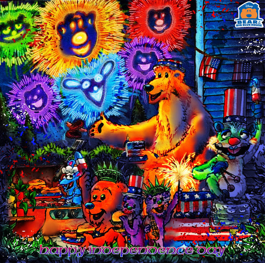 The Big Blue House Independence Party by wilduda on DeviantArt