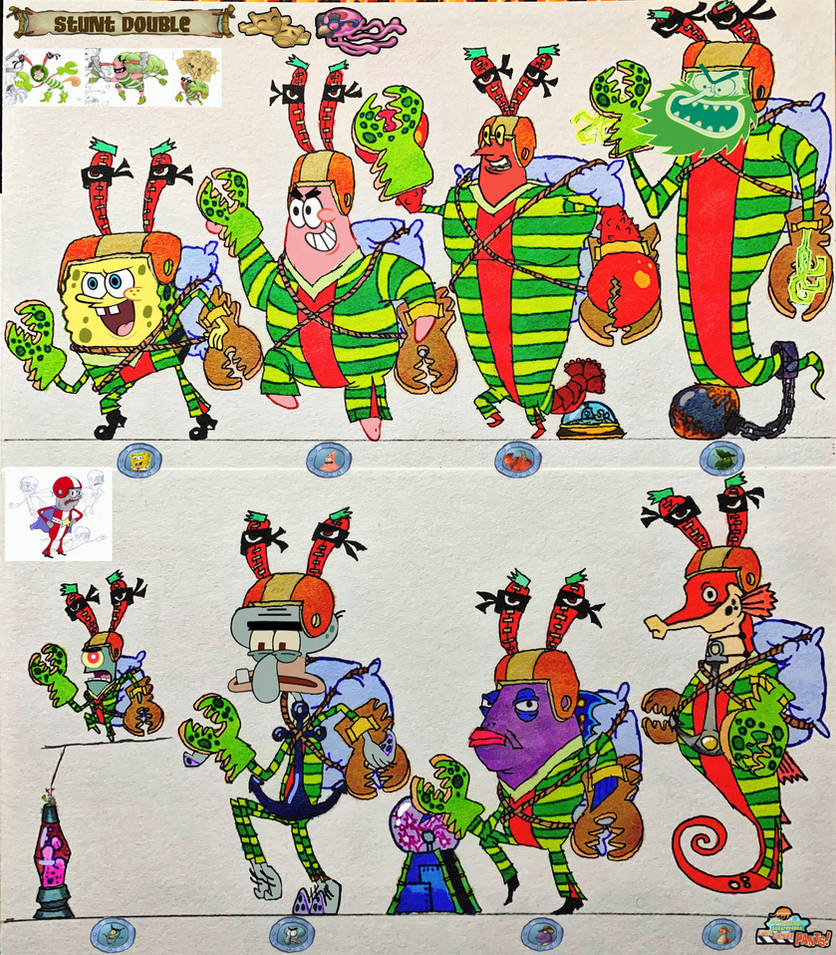SpongeBob LCP: Stunt Double Actors by wilduda on DeviantArt