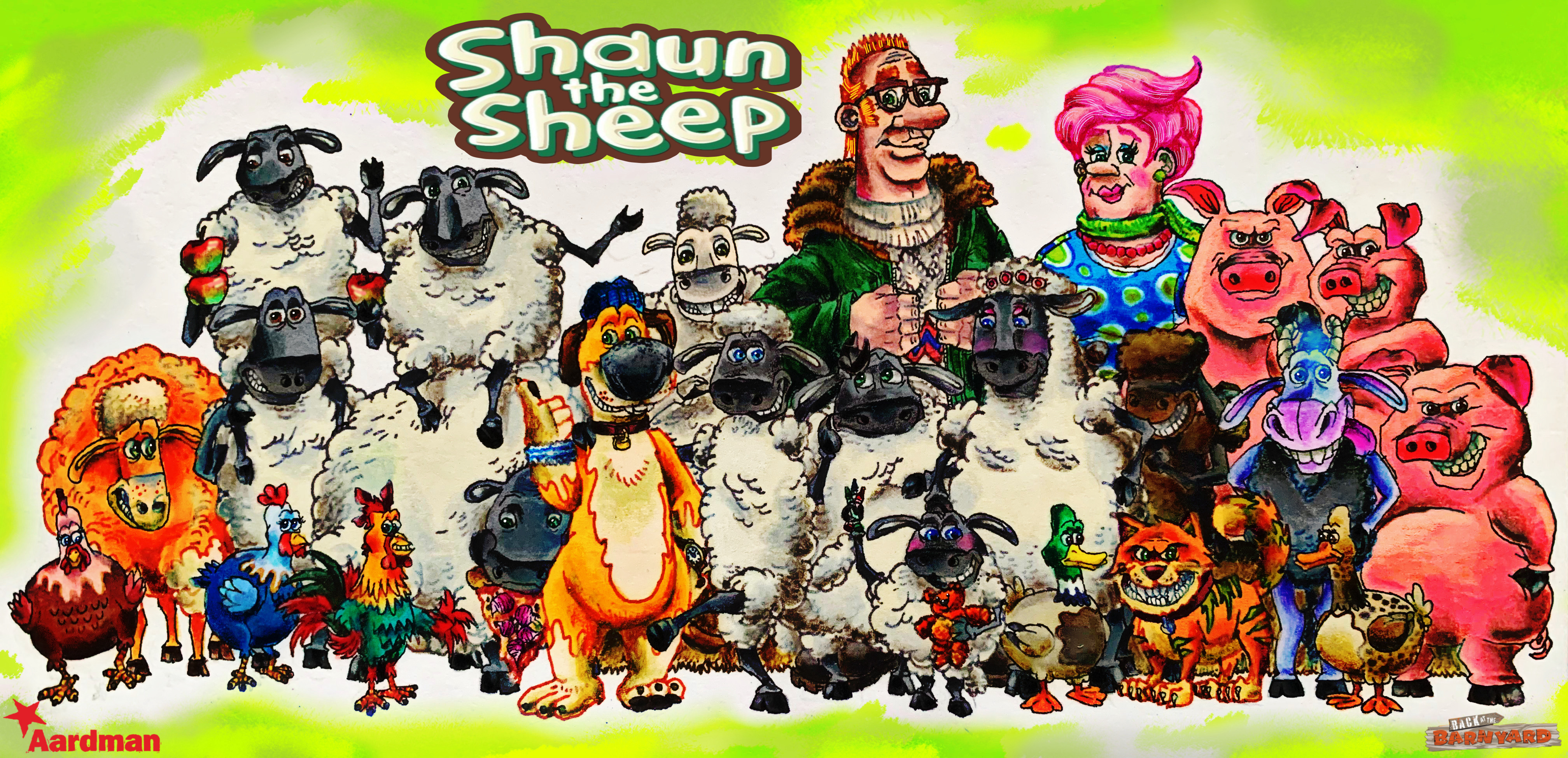 Shaun and the Party Sheep (Barnyard Style) by wilduda on DeviantArt