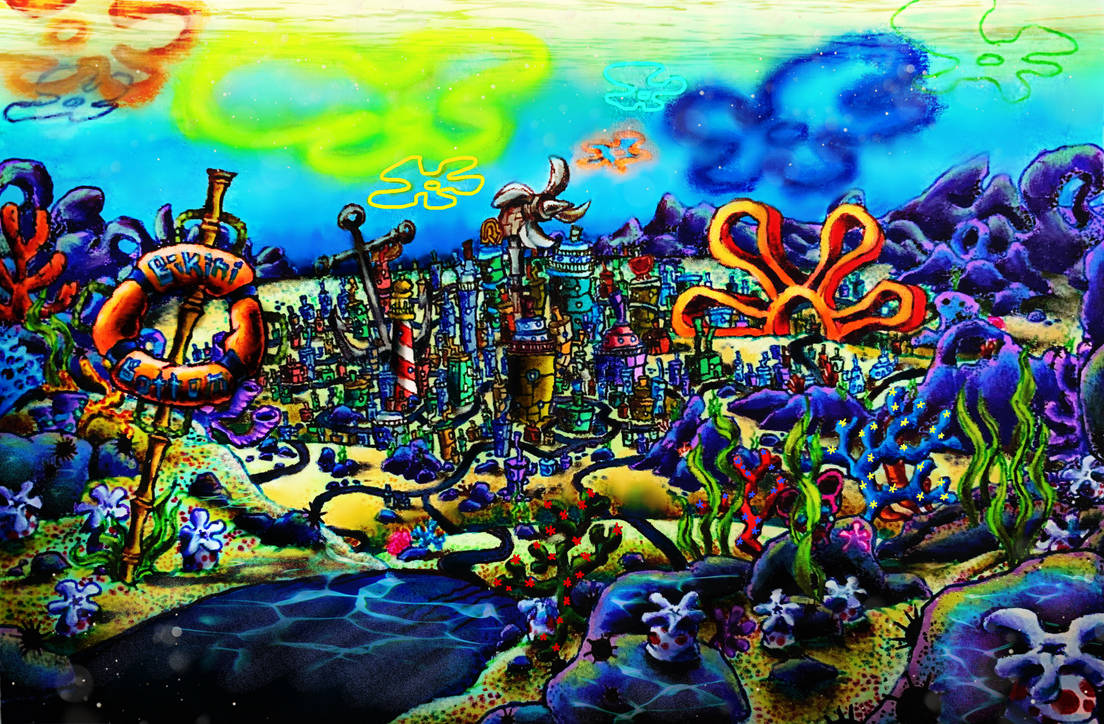 Bikini Bottom (SpongeBob Movie Style) by wilduda on DeviantArt