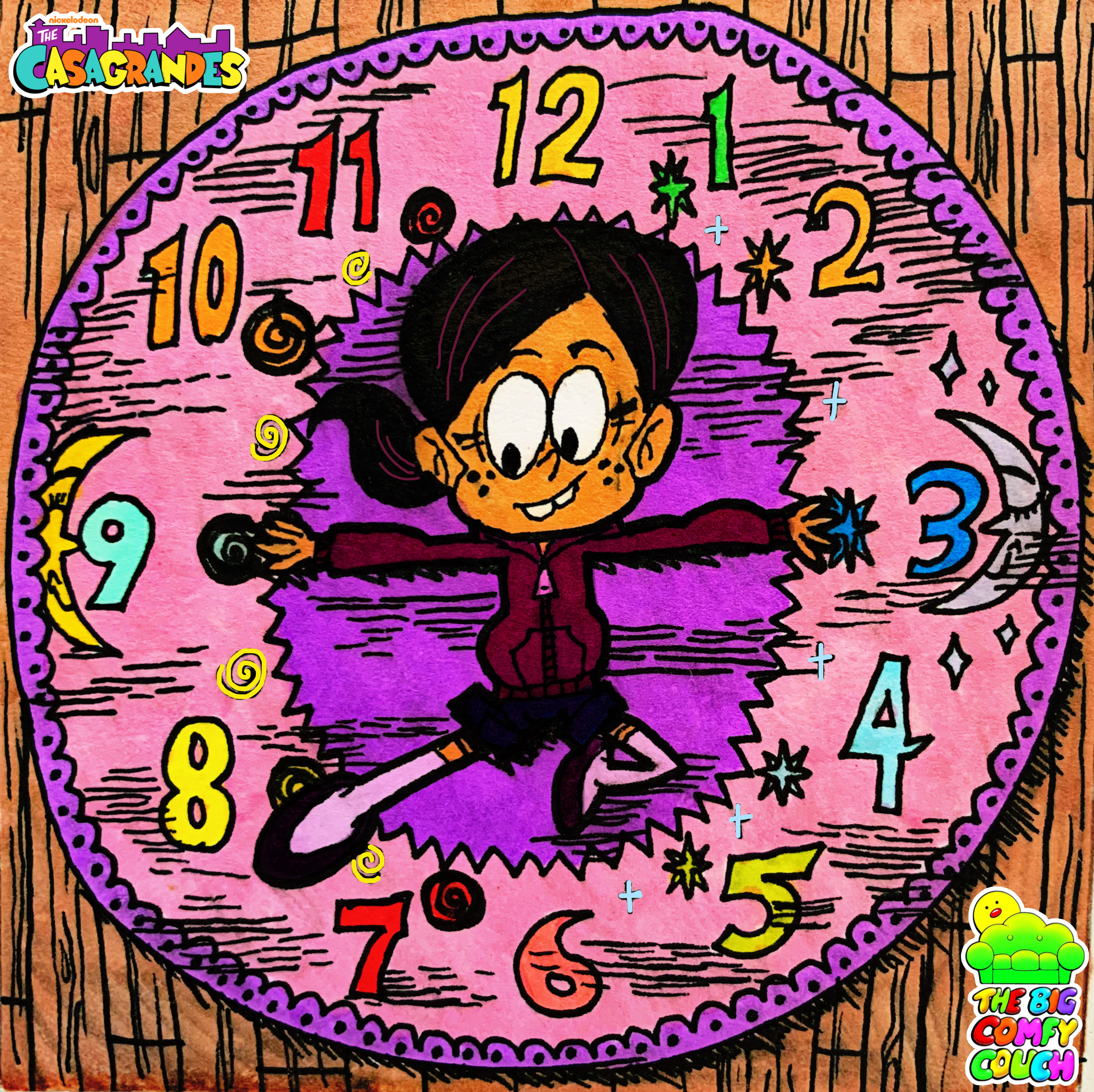 Ronnie Anne's Clock Rug Stretch by wilduda on DeviantArt