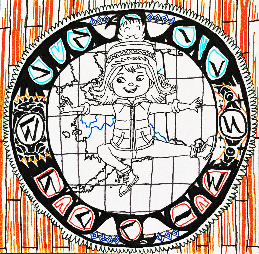 Molly's Clock Rug Stretch (Coloring Page Inks) by wilduda on DeviantArt