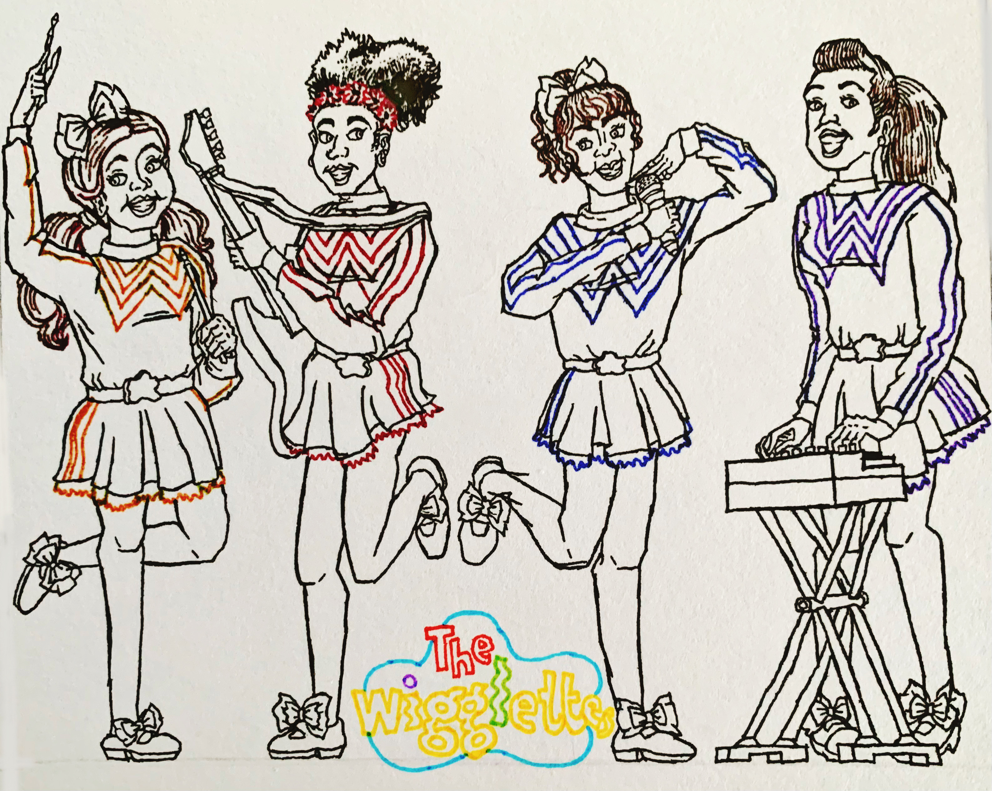 The Wigglettes (Outlined) by wilduda on DeviantArt