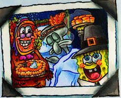 SB: Thanksgiving in Bed (Alternate Background)