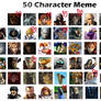 50 Character Meme