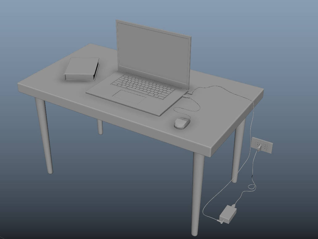 Desktop model Maya 2022 by duckemberg3D on DeviantArt