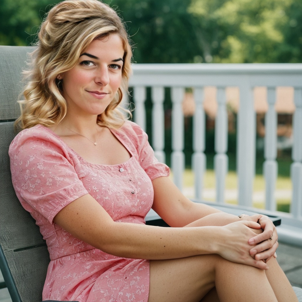 Caught wearing her dress