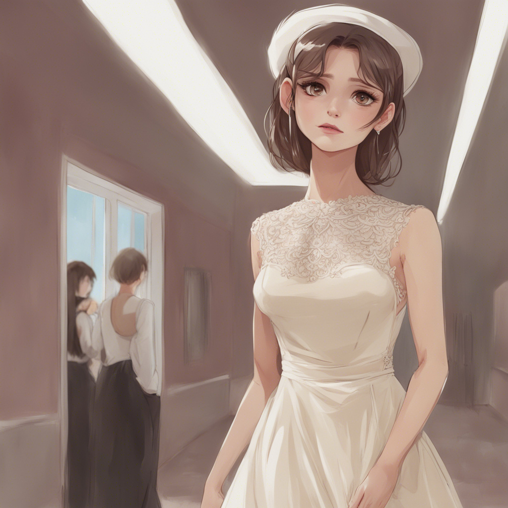 Caught wearing her dress