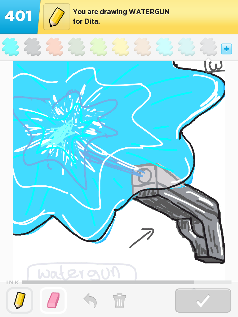 Draw Something: Watergun