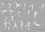 captain america Action/ fight scene poses. by TimothyWilson
