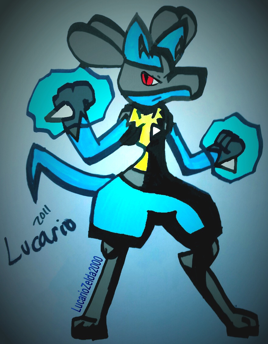 Old Lucario Drawing