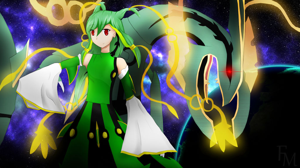 Shiny Rayquaza versus Arceus Wallpaper by FizzyMang0 on DeviantArt