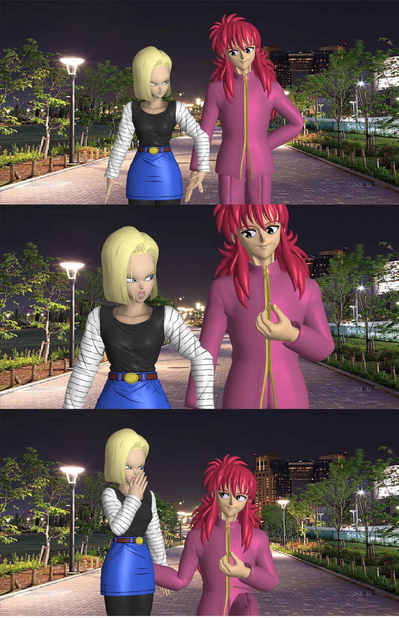 Kurama And 18 A Blooming Engagment By Kojithedark On DeviantArt kurama-and-18-a-blooming-engagment-by-kojithedark-on-deviantart