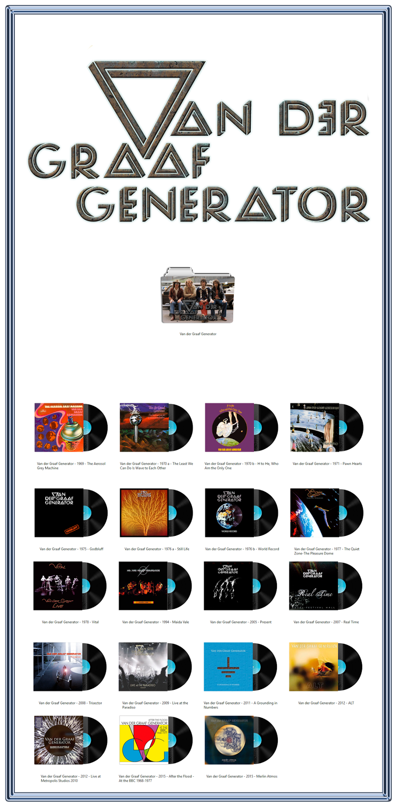 Vandergraph Gen Van der Graaf Generator Discography Icons ICO PNG by AlbumArtIcons on ...