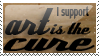 art is the cure support stamp