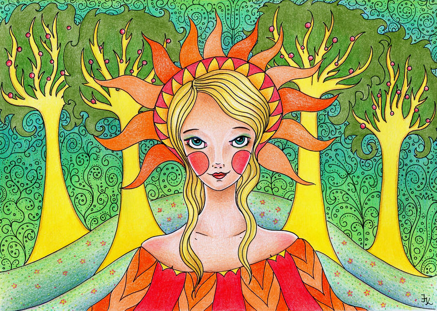 The Little Lady of Summer by avaquete The Little Lady of Summer by avaquete