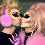 Two sissy drag queens