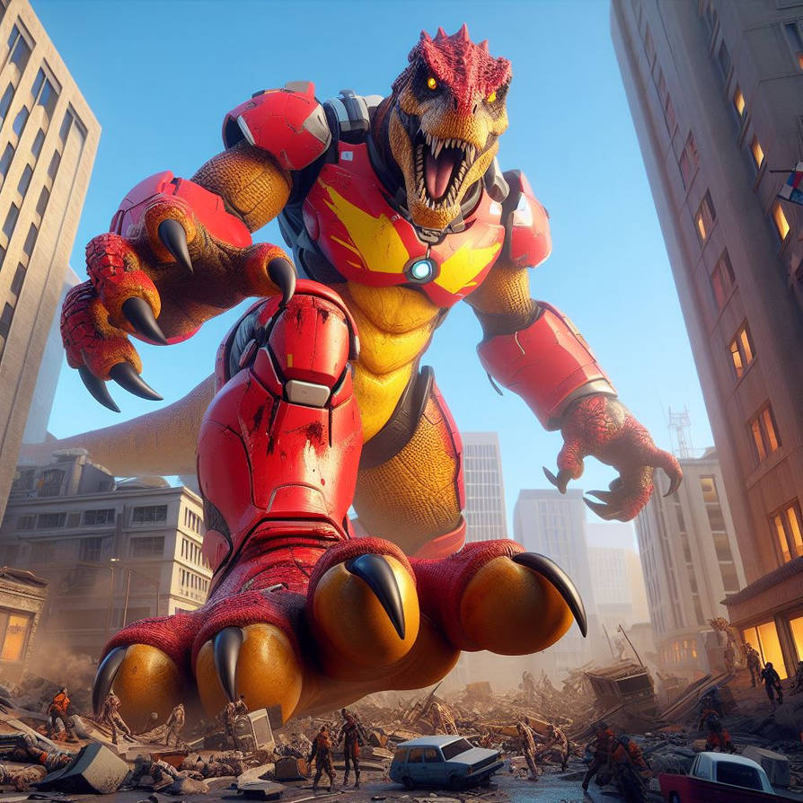 T-Rex's Rampage by GiantBehemoth on DeviantArt