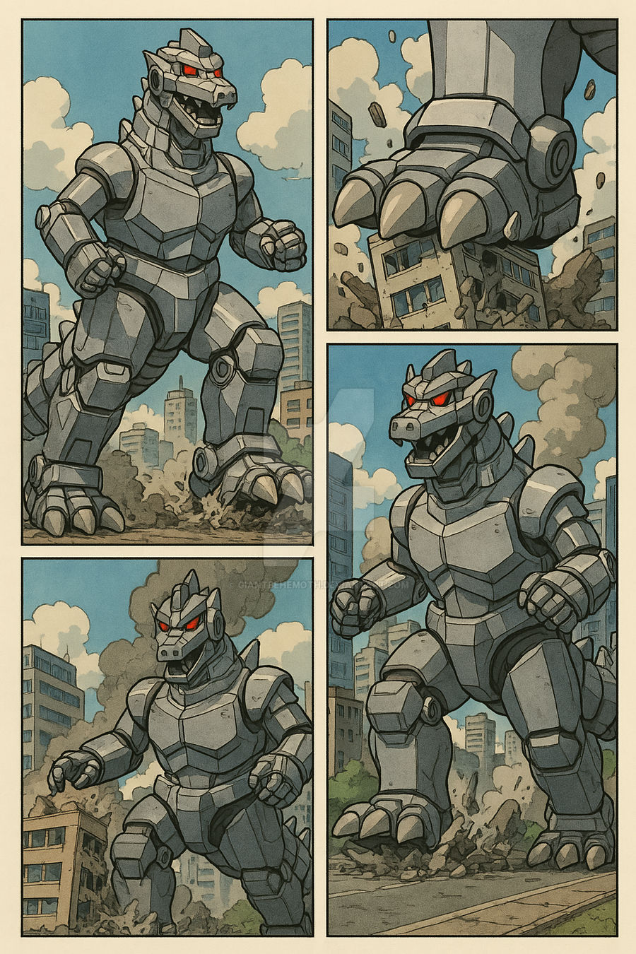 Mechagodzilla Rampage by GiantBehemoth on DeviantArt