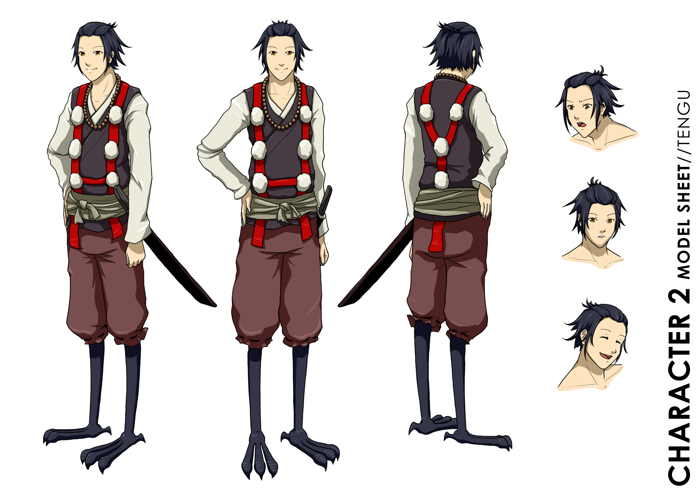 Tengu model sheet