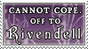 Off to Rivendell stamp