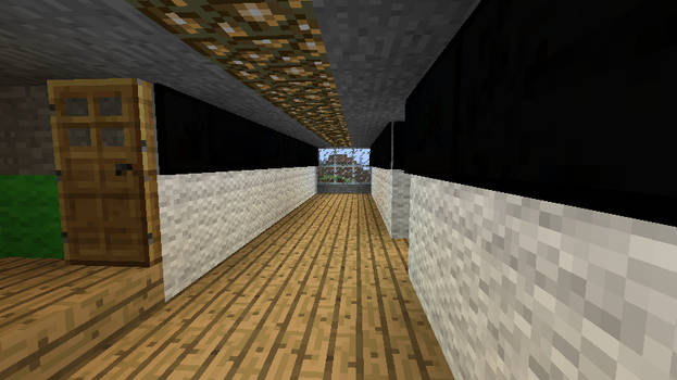 minecraft mansion hallway