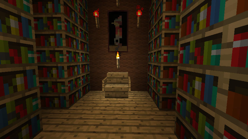 Minecraft 80s Library minecraft library by coachlovesfootball on DeviantArt