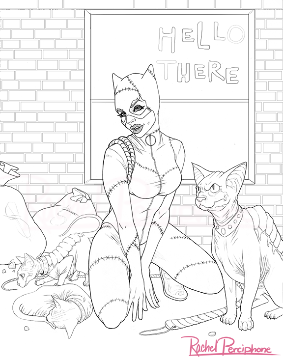 Catwoman Line-Art