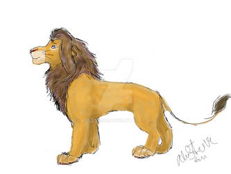 Young Mufasa - quick sketch