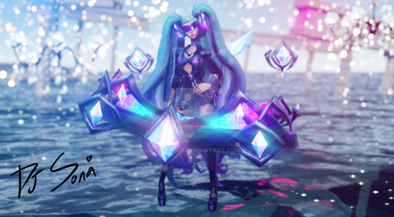KDA ALL OUT - DJ Sona by VLLNSK on DeviantArt
