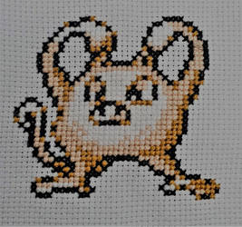 #056 Mankey - Cross Stitch