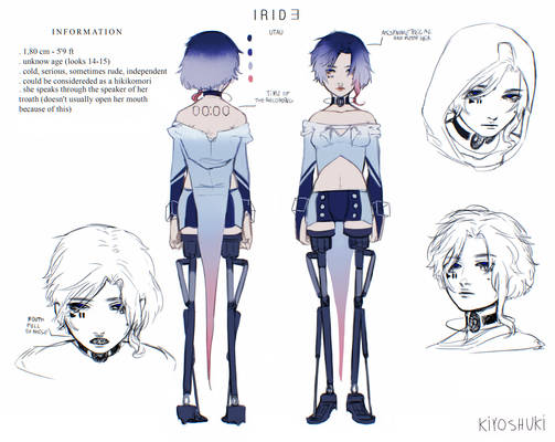 IRIDE utauloid Character sheet