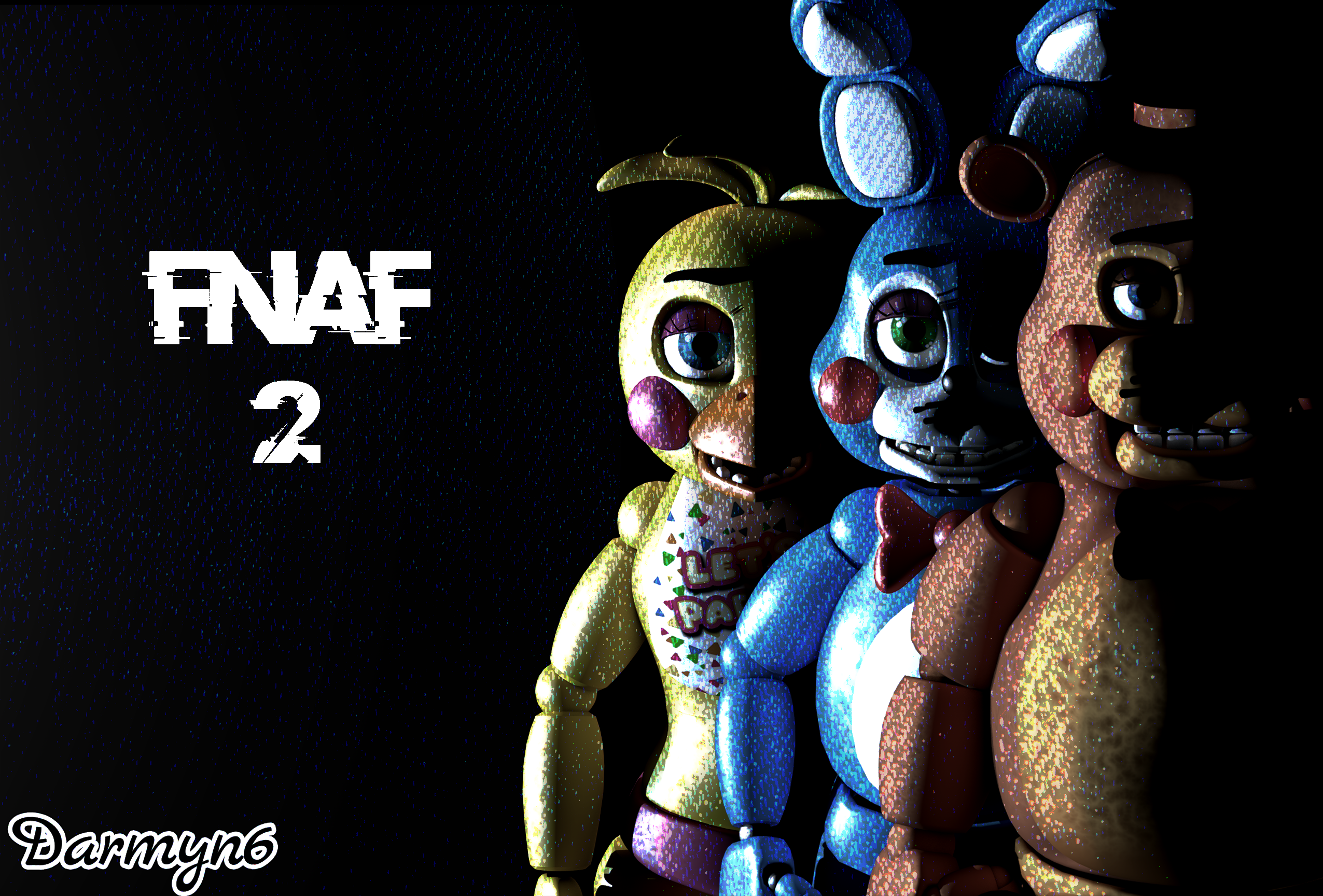 (C4D/FNaF2) FNaF2 Menu Poster
