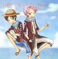 OP FT Crossover: Luffy and Natsu