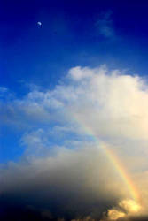 rainbow and the moon