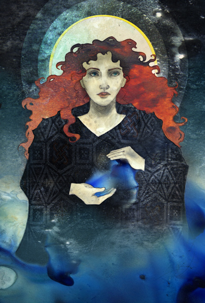 Yseult as Temperance- Dragon Age Tarot