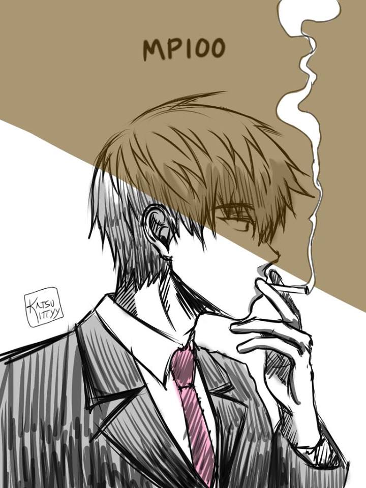 reigen arataka lighting cigarette // Glow Up Edit Reigen Arataka//Mob Psycho 100 -Mob