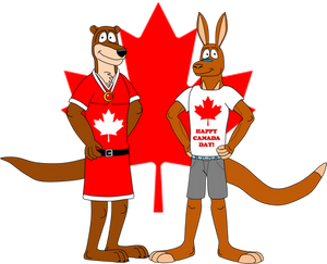 Temiree and Nestle in Canada Day (Gift Art)