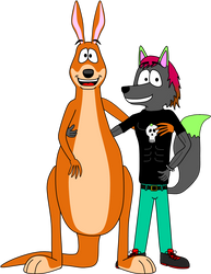 Kangaroo and Alexei's BFF (Gift Art)