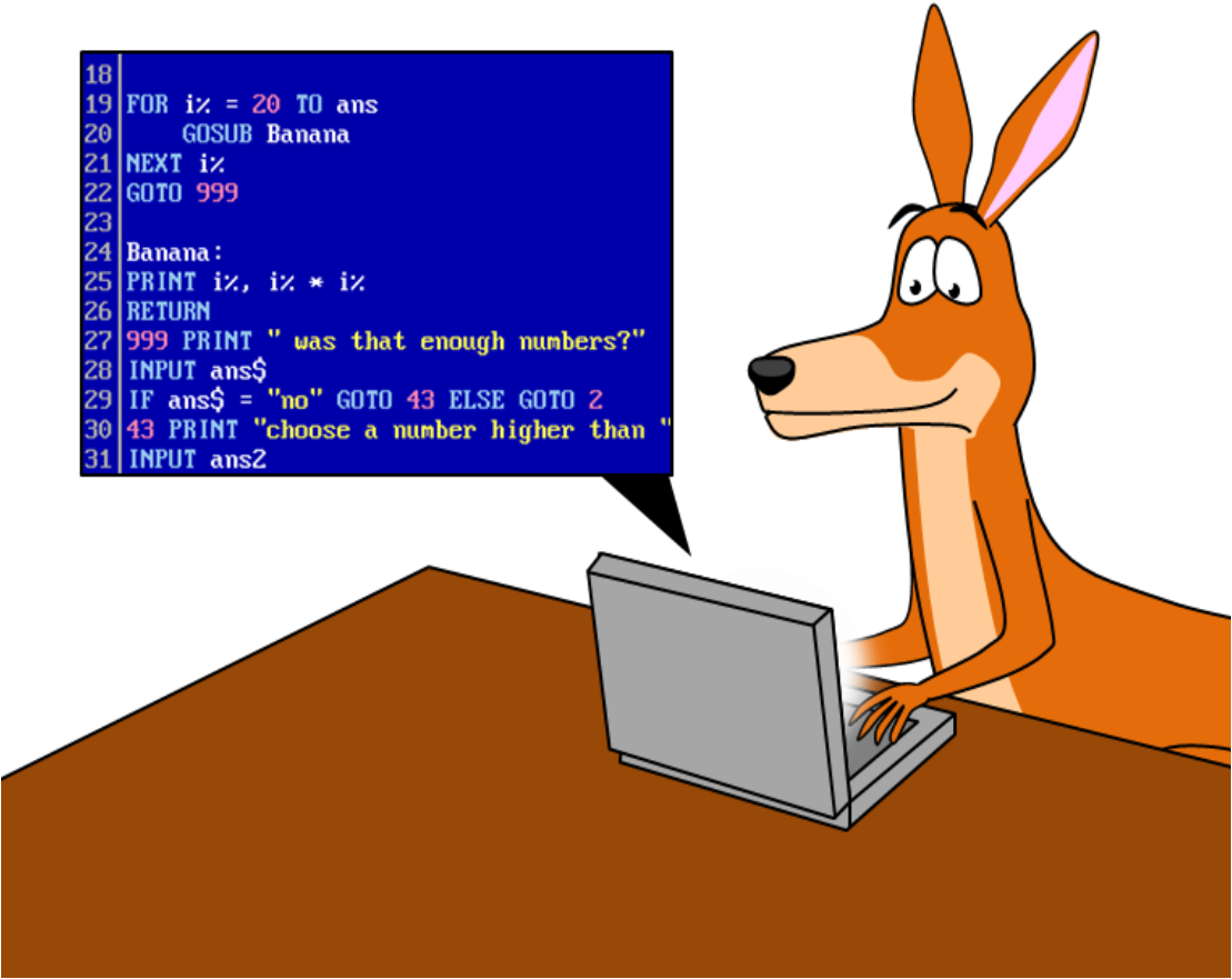 Kangaroo does Coding by ToonMaster2001 on DeviantArt