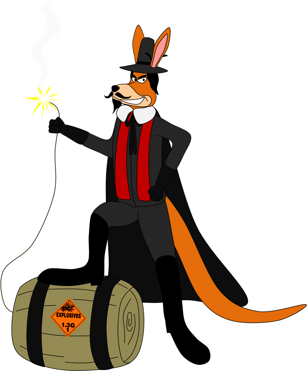 Kangaroo as Guy Fawkes by ToonMaster2001 on DeviantArt Kangaroo as Guy Fawkes by ToonMaster2001 on DeviantArt