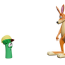 Kangaroo meets Junior (VeggieTales Render)