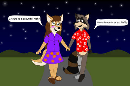 Linda and Stuart's Romantic Walk (Commission)