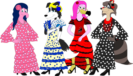 Flamenco Girls (Commission)