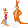 Kangaroo and Joey Tapping Together (Commission)