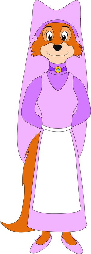 Maid Marian trying an Apron on Her (Commission)