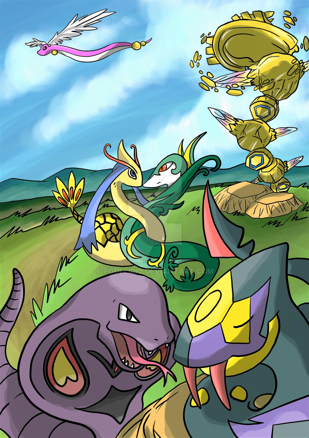 Snakes Pokemon by Pgdelirio on DeviantArt
