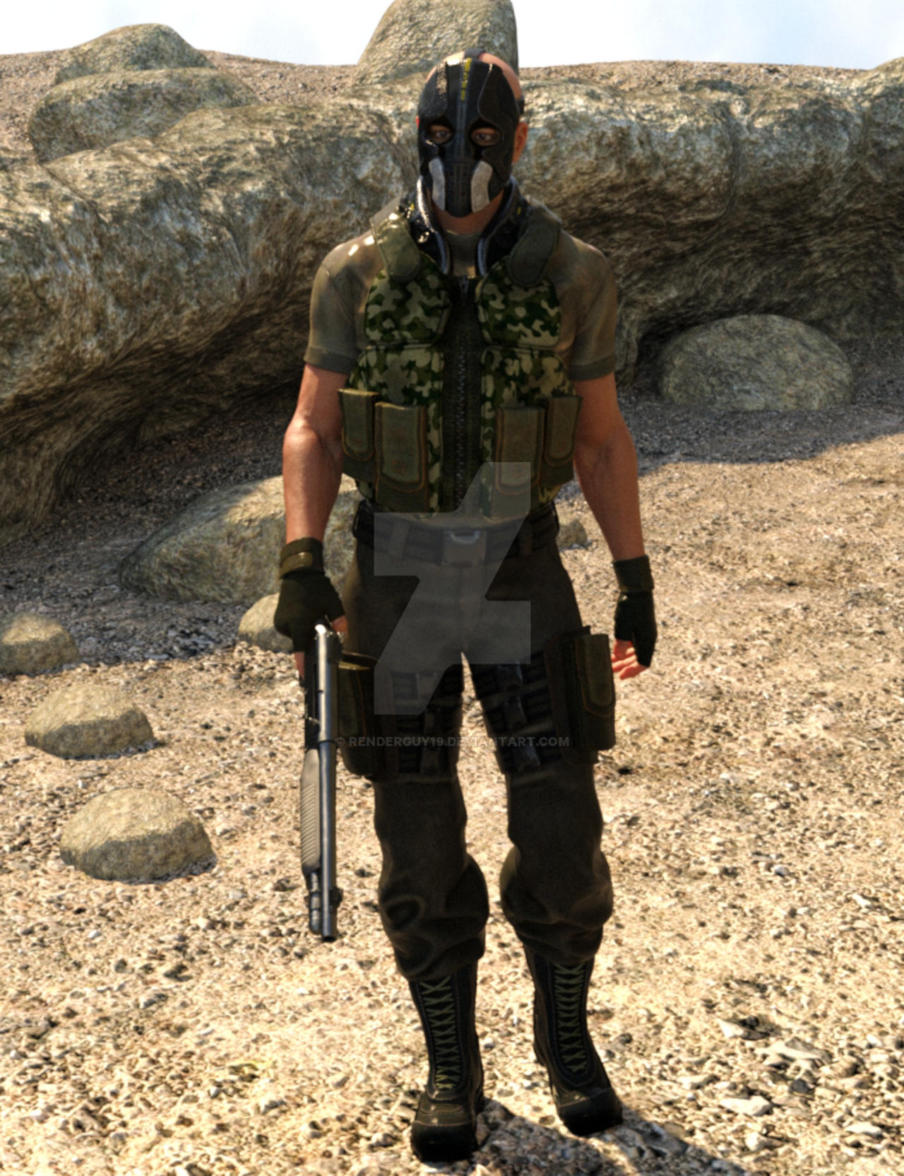 The Mercenary by RenderGuy19 on DeviantArt