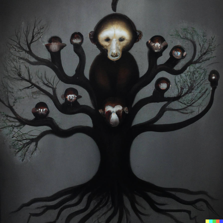 Primated Deviantart DALLE 2022-08-18 04.16.34 - painting of primate by PhuLeWorld on DeviantArt