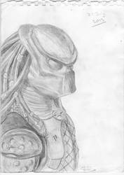 predator pencil drawing